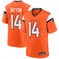 Trusc D.Broncos #14 Courtland Sutton Player Orange Home Replica Game Stitched Jerseys