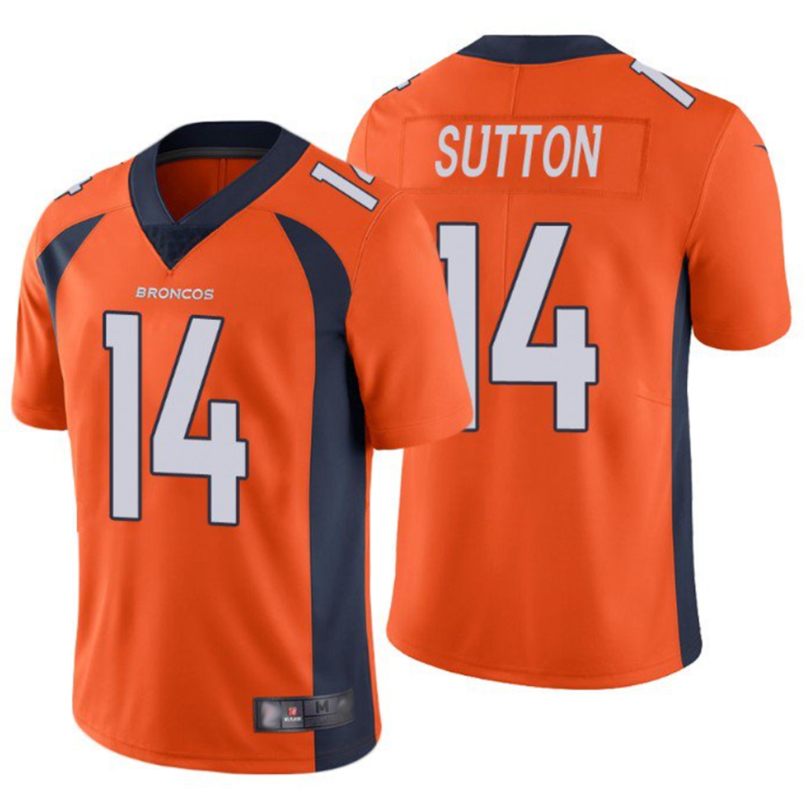 Trusc D.Broncos #14 Courtland Sutton Player Orange Limited Stitched Jerseys