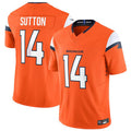 Trusc D.Broncos #14 Courtland Sutton Player Orange Vapor F.U.S.E. Limited Stitched Jerseys