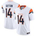 Trusc D.Broncos #14 Courtland Sutton White Vapor F.U.S.E. Limited Jersey American Stitched Jerseys