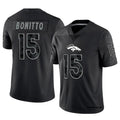 Trusc D.Broncos #15 Nik Bonitto Player Black RFLCTV Limited Stitched Jerseys