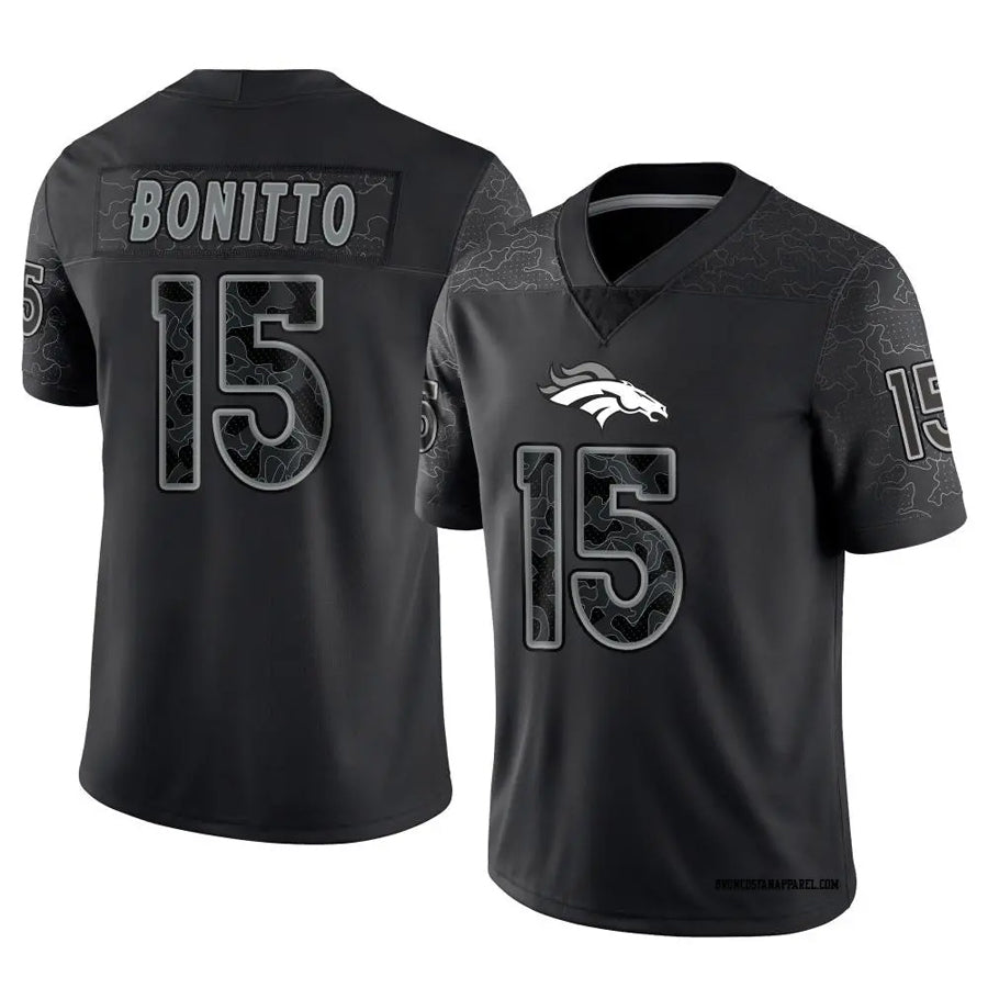Trusc D.Broncos #15 Nik Bonitto Player Black RFLCTV Limited Stitched Jerseys