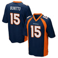 Trusc D.Broncos #15 Nik Bonitto Player Navy Game Stitched Jerseys