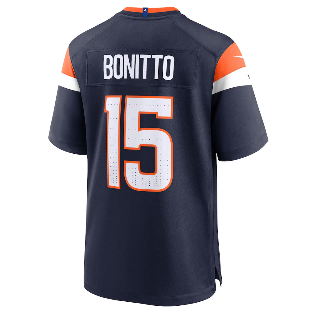 Trusc D.Broncos #15 Nik Bonitto Player Navy Home Game Stitched Jerseys
