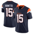 Trusc D.Broncos #15 Nik Bonitto Player Navy Vapor F.U.S.E. Limited Stitched Jerseys