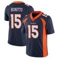 Trusc D.Broncos #15 Nik Bonitto Player Navy Vapor Limited Stitched Jerseys