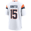 Trusc D.Broncos #15 Nik Bonitto Player White Home Game Stitched Jerseys