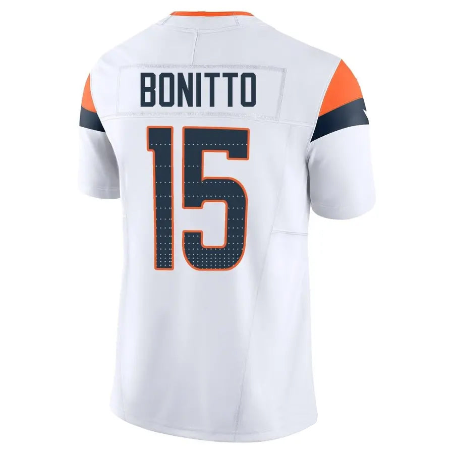 Trusc D.Broncos #15 Nik Bonitto Player White Vapor F.U.S.E. Limited Stitched Jerseys