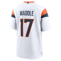 Trusc D.Broncos #17 Jaylen Waddle White Game Stitched Jerseys