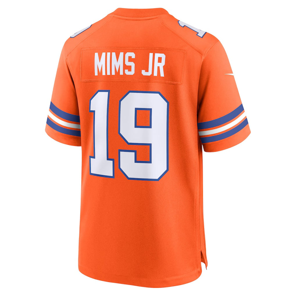 Trusc D.Broncos #19 Marvin Mims Jr Orange Mile High Collection 1977 Throwback Player Game Stitched Jerseys
