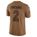 Trusc D.Broncos #2 Patrick Surtain II Player Brown Salute To Service Limited Stitched Jerseys