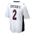 Trusc D.Broncos #2 Patrick Surtain II Player White Home Game Stitched Jerseys