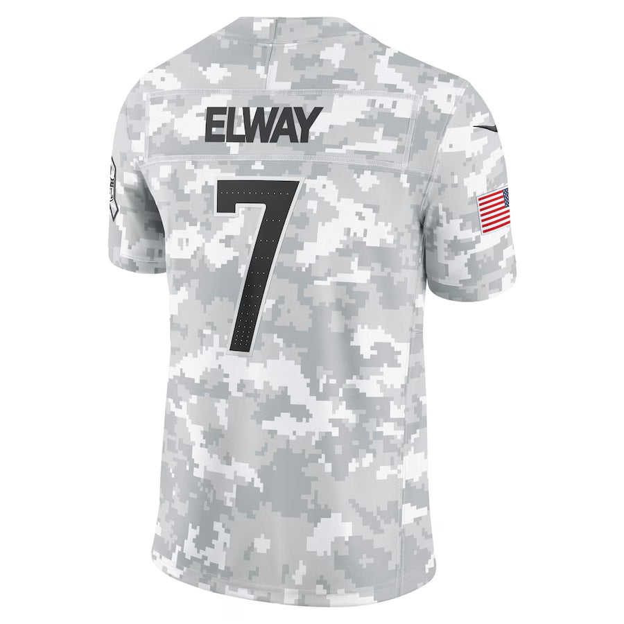 Trusc D.Broncos #7 John Elway Player Arctic Camo Salute to Service Limited Stitched Jerseys