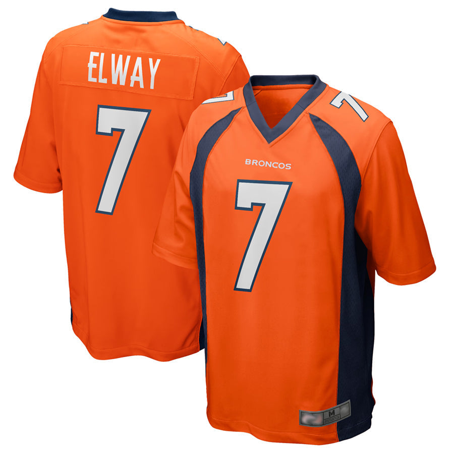 Trusc D.Broncos #7 John Elway Player Orange Game Stitched Jerseys