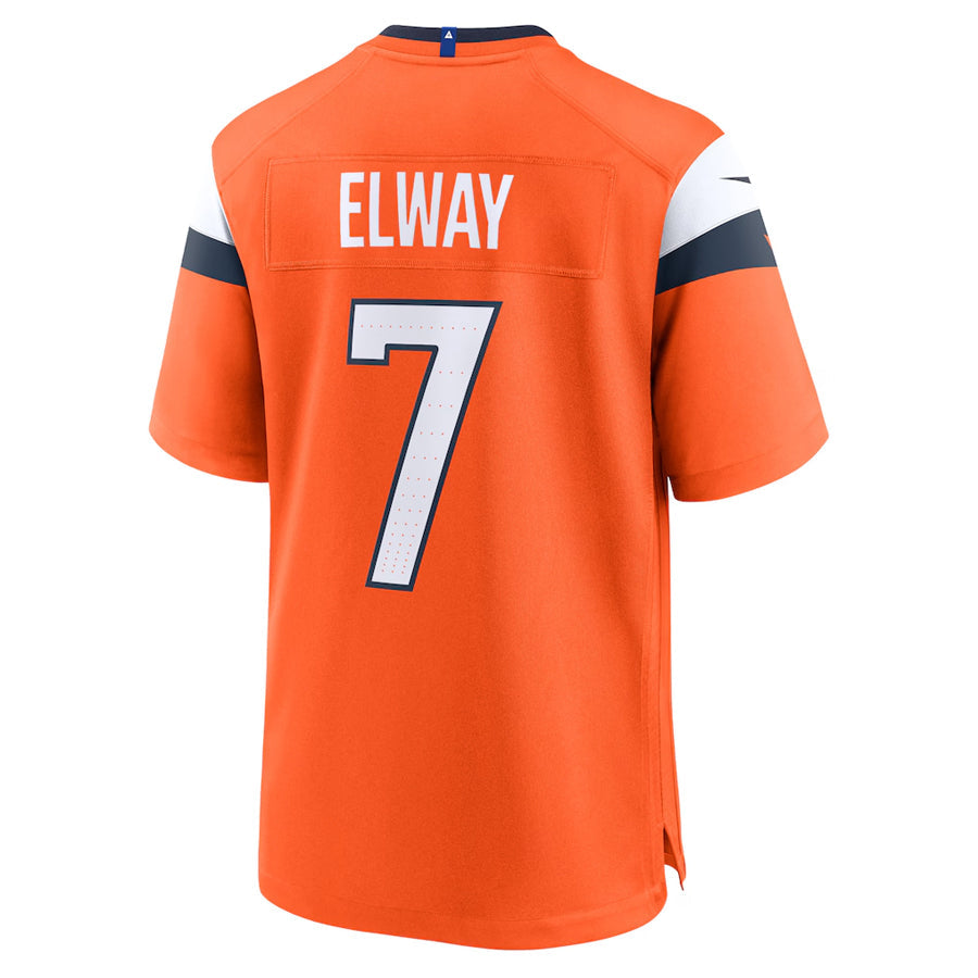 Trusc D.Broncos #7 John Elway Player Orange Home Game Stitched Jerseys
