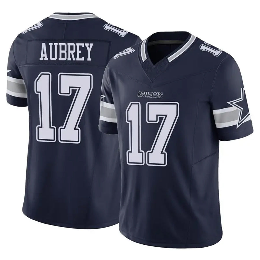 Trusc D.Cowboys #17 Brandon Aubrey Player Navy Vapor F.U.S.E. Limited Stitched Jerseys