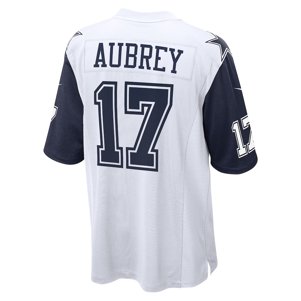 Trusc D.Cowboys #17 Brandon Aubrey White Alternate Game Team Stitched Jerseys