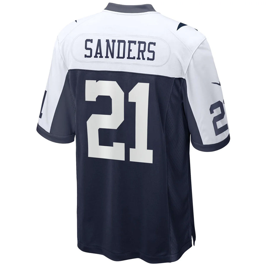 Trusc D.Cowboys #21 Deion Sanders Player Navy Alternate Game Stitched Jerseys