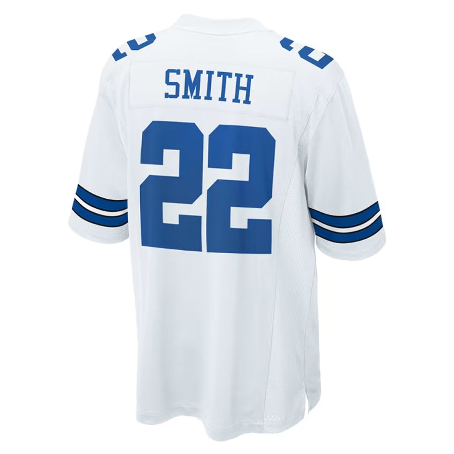 Trusc D.Cowboys #22 Emmitt Smith Player White Home Game Stitched Jerseys