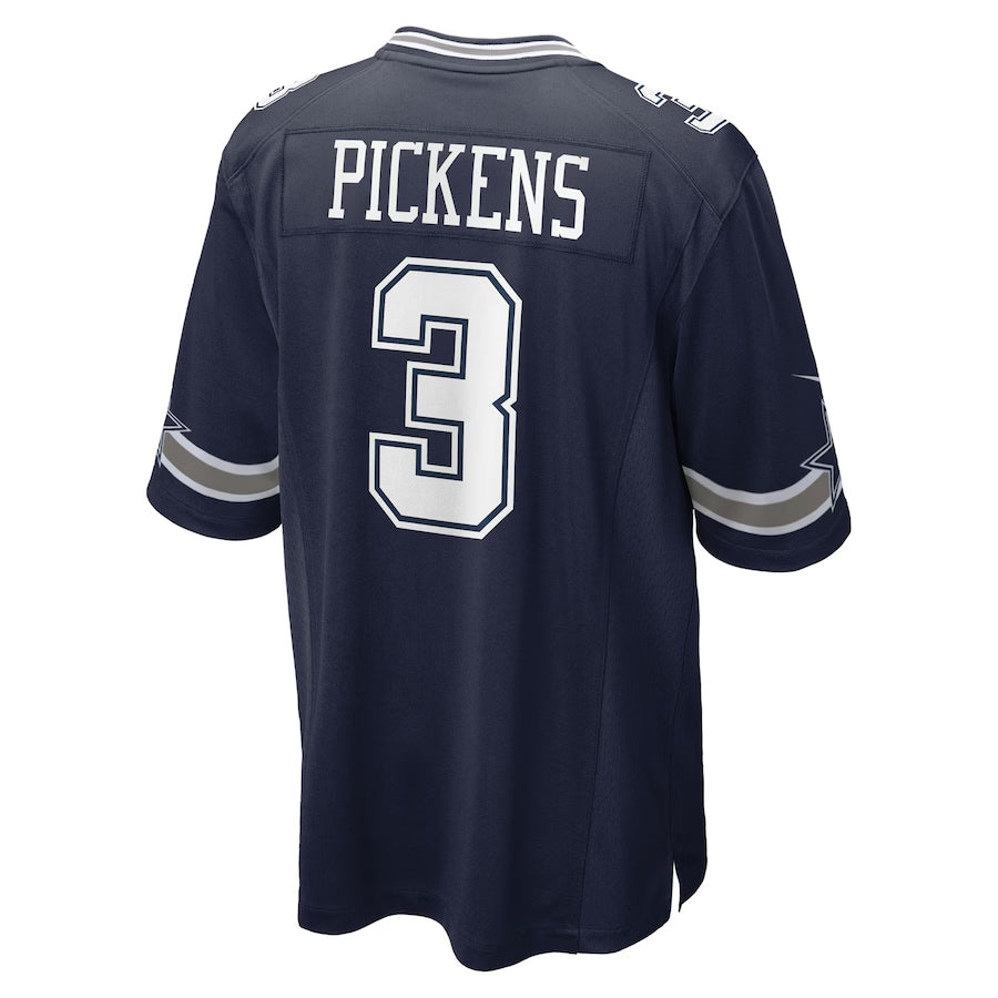 Trusc D.Cowboys #3 George Pickens Player Navy Home Game Stitched Jerseys