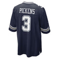 Trusc D.Cowboys #3 George Pickens Player Navy Home Game Stitched Jerseys
