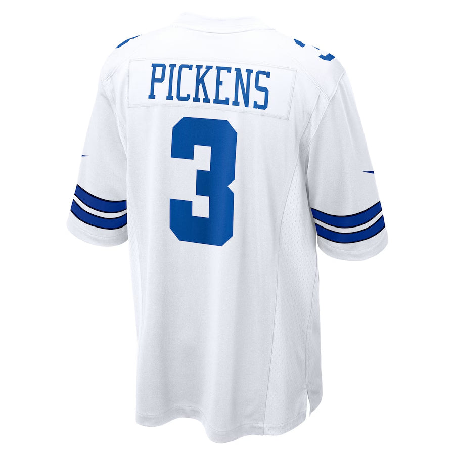Trusc D.Cowboys #3 George Pickens Player White Home Game Stitched Jerseys