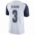 Trusc D.Cowboys #3 George Pickens Player White Throwback Stitched Jerseys