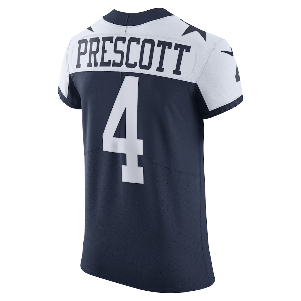 Trusc D.Cowboys #4 Dak Prescott Navy Alternate Vapor Elite Player Stitched Jersey