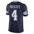 Trusc D.Cowboys #4 Dak Prescott Navy Team Vapor F.U.S.E. Stitched Limited Stitched Jerseys
