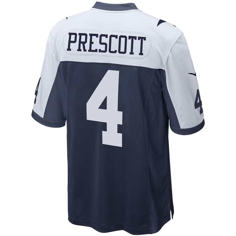 Trusc D.Cowboys #4 Dak Prescott Player Navy Alternate Game Stitched Jerseys
