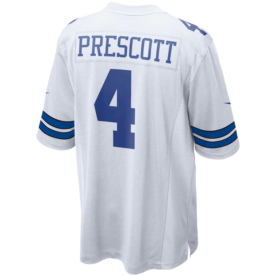 Trusc D.Cowboys #4 Dak Prescott Player White Home Game Stitched Jerseys