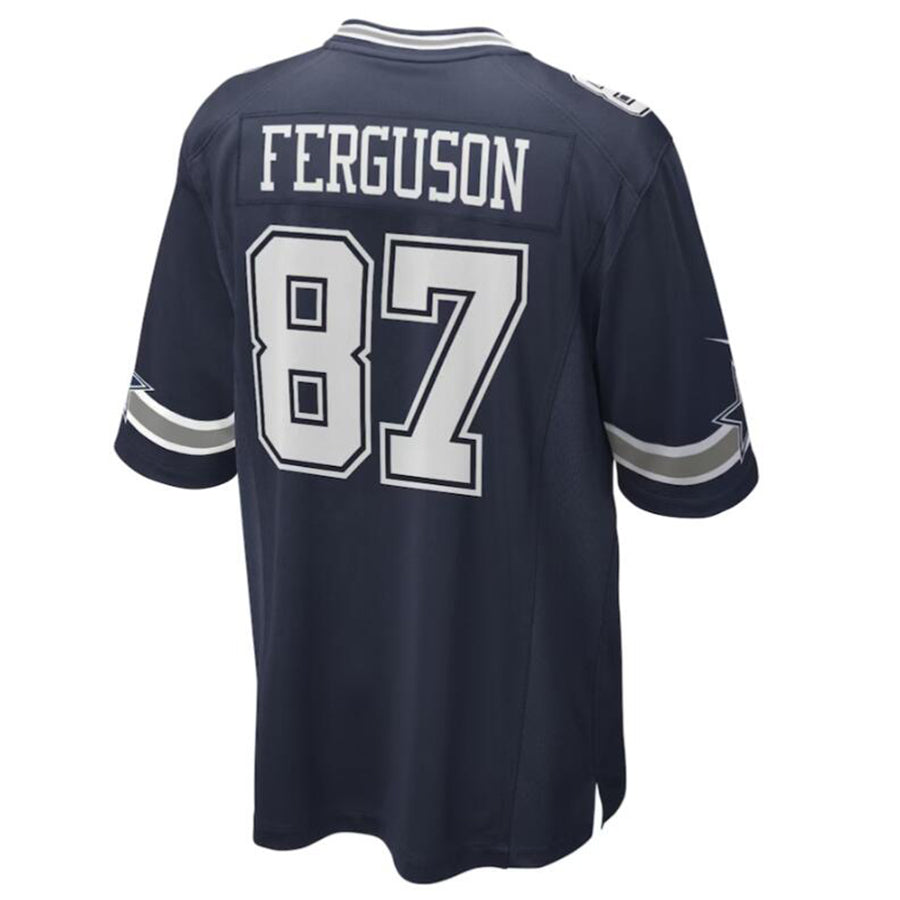 Trusc D.Cowboys #87 Jake Ferguson Navy Game Jersey American Stitched Jersey