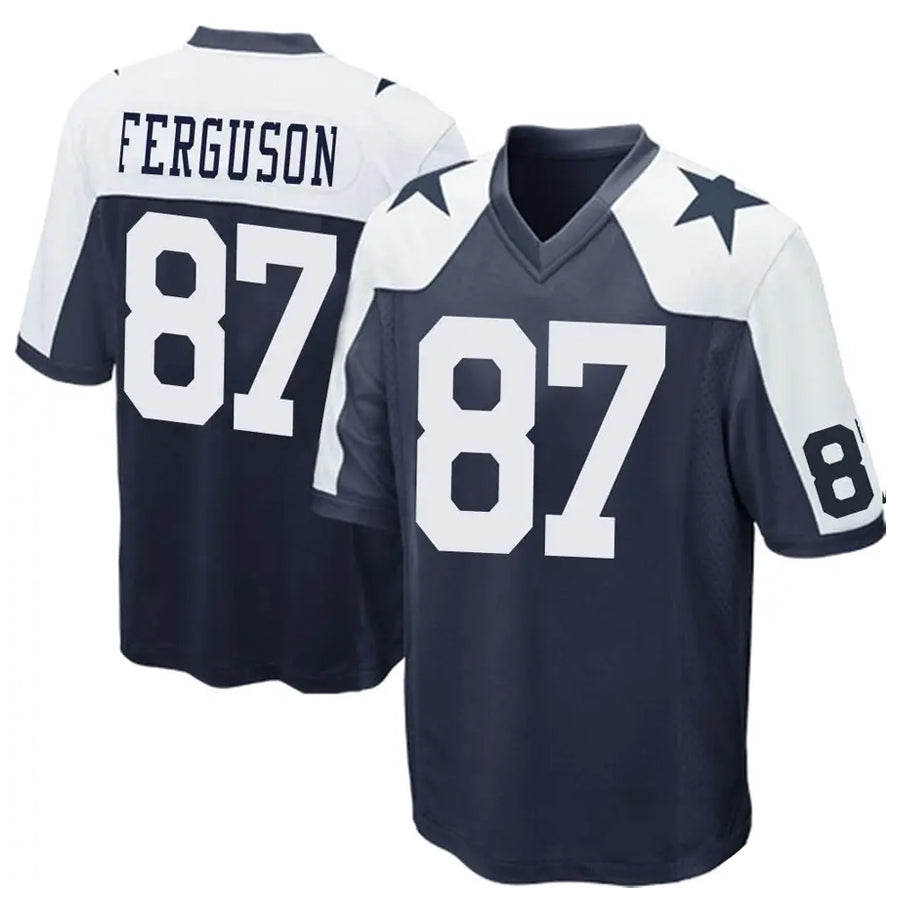 Trusc D.Cowboys #87 Jake Ferguson Player Navy Alternate Home Game Stitched Jerseys