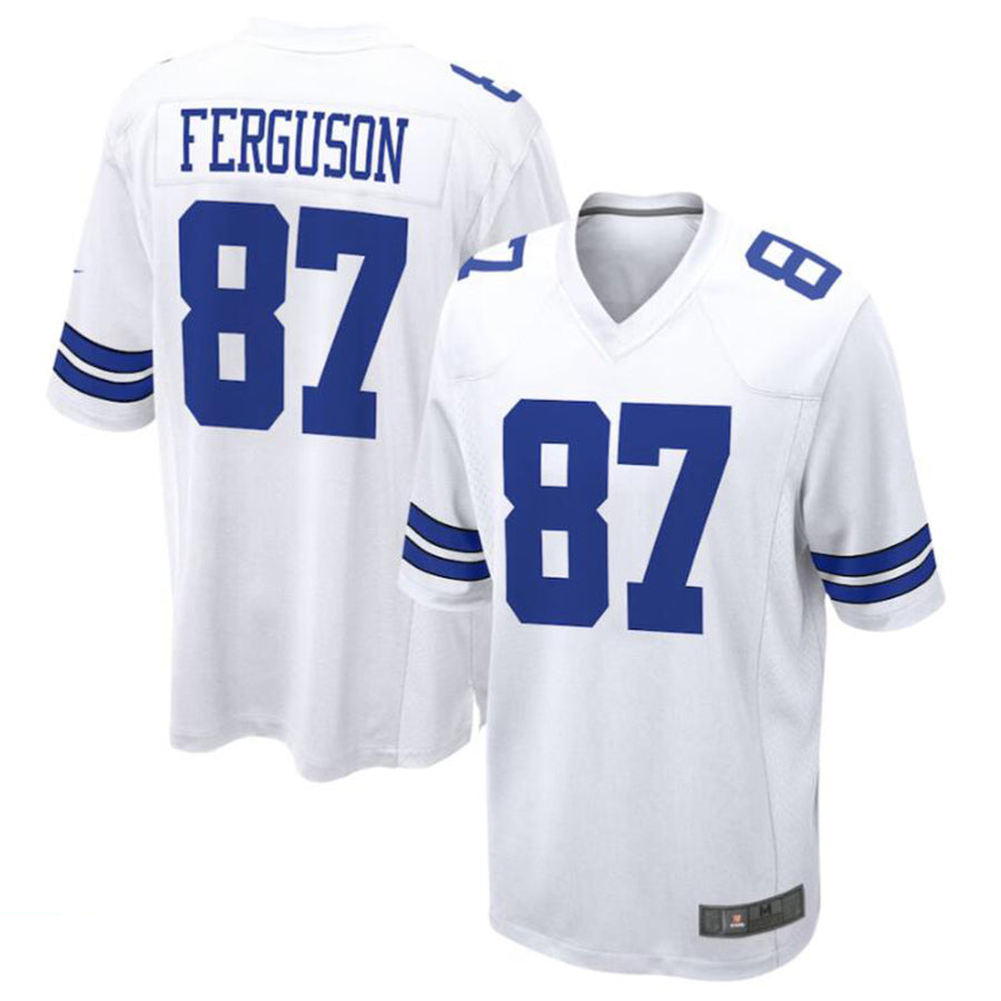 Trusc D.Cowboys #87 Jake Ferguson White Game Jersey American Stitched Jerseys