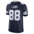 Trusc D.Cowboys #88 CeeDee Lamb Navy Team Vapor F.U.S.E. Stitched Limited Stitched Jerseys