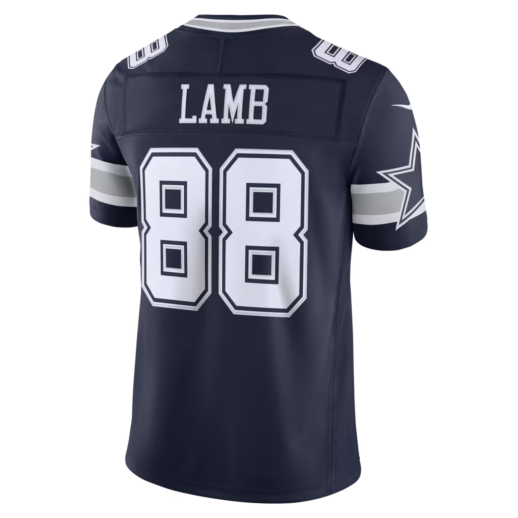 Trusc D.Cowboys #88 CeeDee Lamb Navy Team Vapor F.U.S.E. Stitched Limited Stitched Jerseys