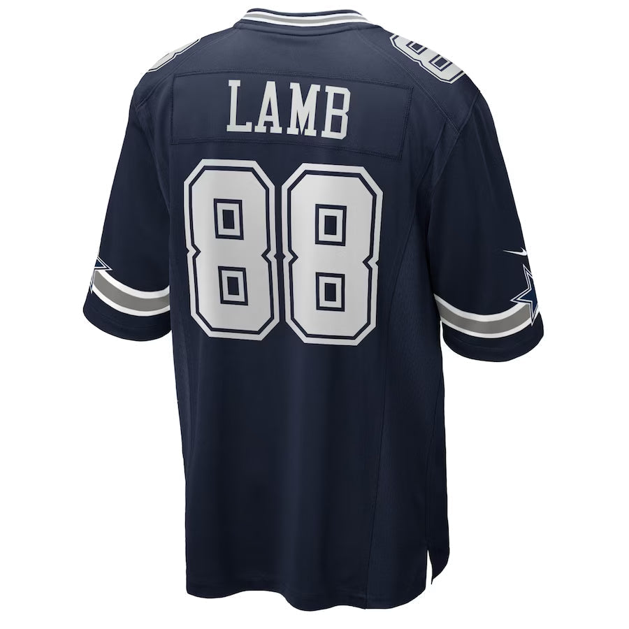 Trusc D.Cowboys #88 CeeDee Lamb Player Navy Home Game Stitched Jerseys