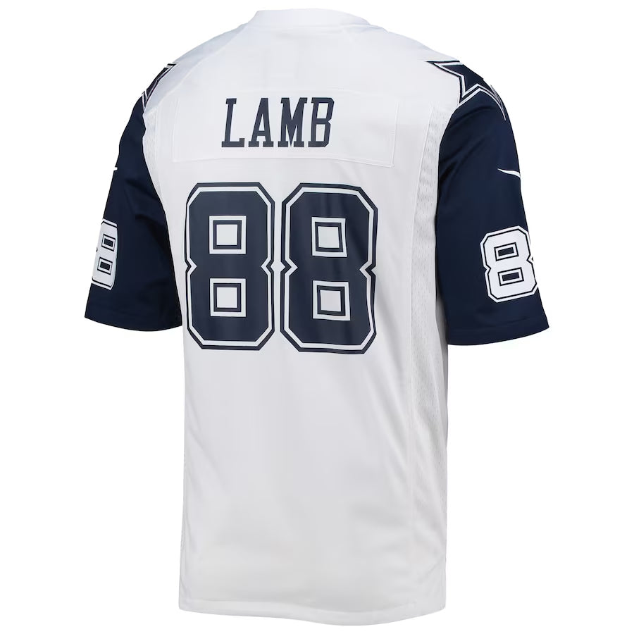 Trusc D.Cowboys #88 CeeDee Lamb Player White Alternate Game Stitched Jerseys
