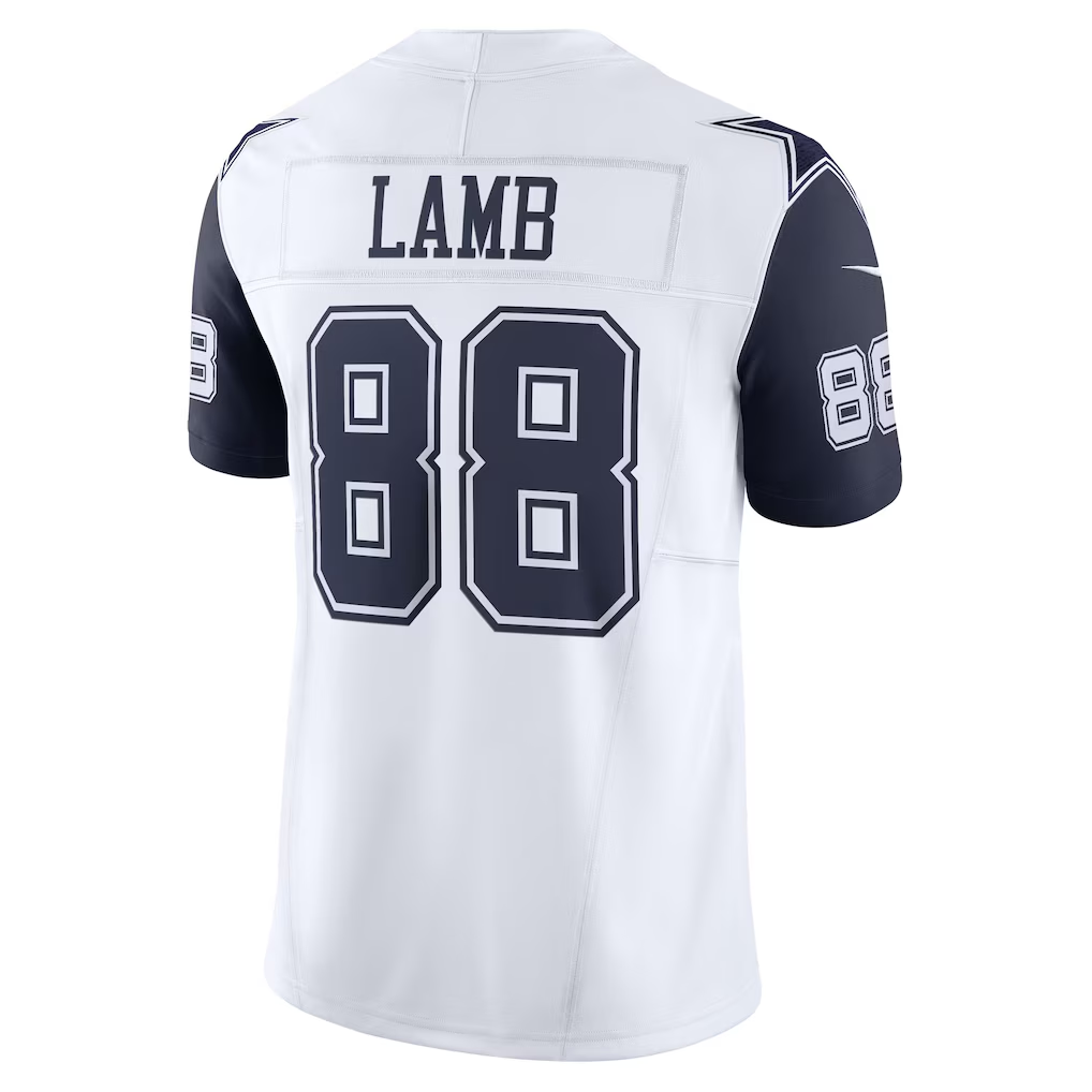 Trusc D.Cowboys #88 CeeDee Lamb White Vapor F.U.S.E. Limited Stitched Jerseys-1