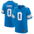 Trusc D.Lions #0 Jahmyr Gibbs Player Blue Replica Game Stitched Jerseys