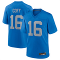 Trusc D.Lions #16 Jared Goff Blue Alternate Game Jersey Blue Player Stitched Jerseys