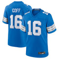 Trusc D.Lions #16 Jared Goff Blue Game Jersey American Stitched Jerseys