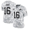 Trusc D.Lions #16 Jared Goff Player Arctic Camo Salute to Service Limited Stitched Jerseys