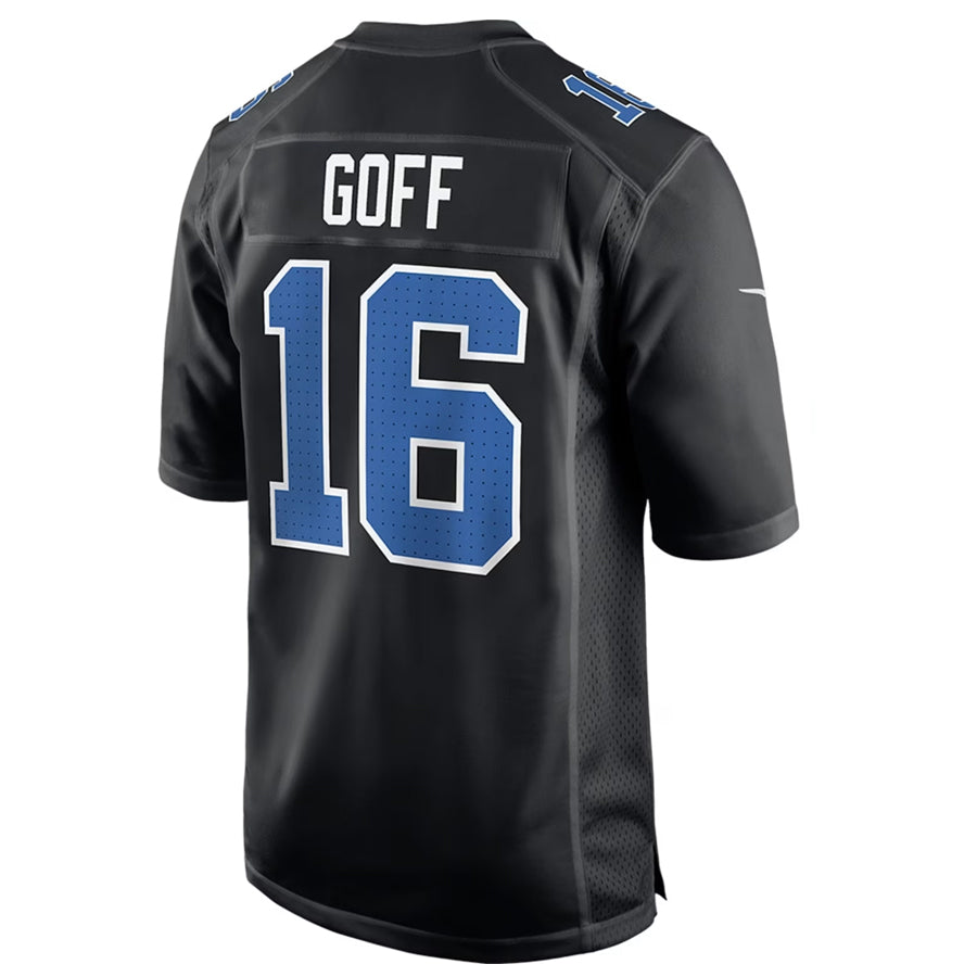 Trusc D.Lions #16 Jared Goff Player Black Limited Fashion Stitched Jerseys