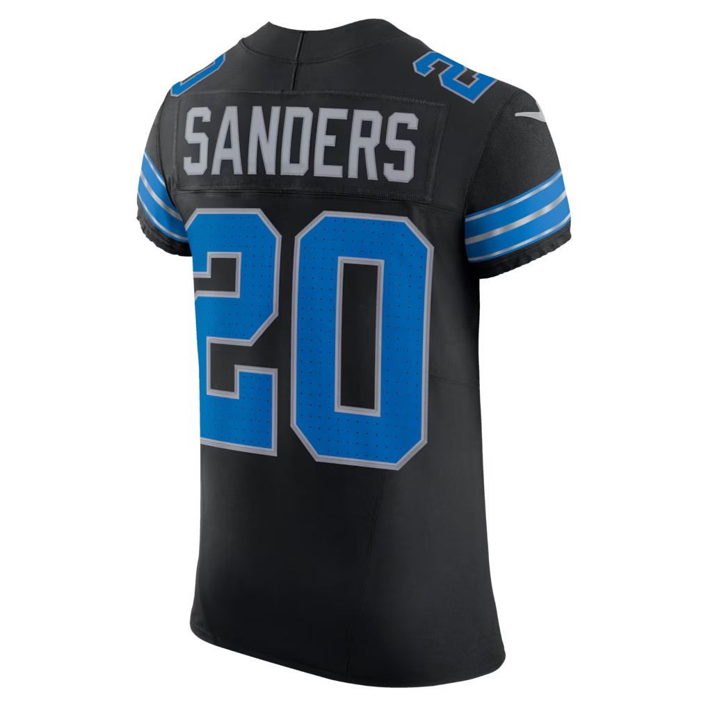 Trusc D.Lions #20 Barry Sanders Black Alternate Vapor F.U.S.E. Elite Stitched Jerseys