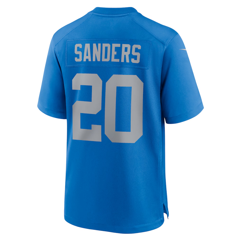 Trusc D.Lions #20 Barry Sanders Blue Alternate Game Stitched Jerseys