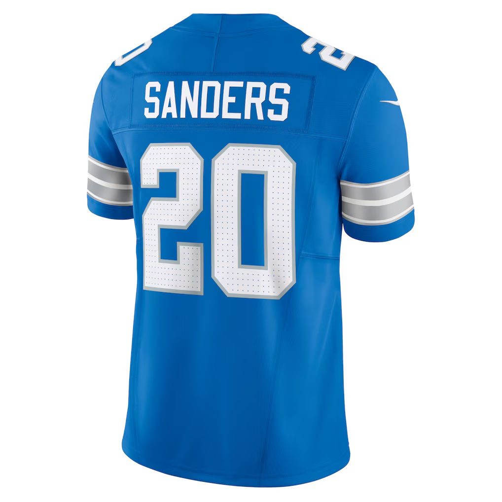 Trusc D.Lions #20 Barry Sanders Blue Vapor F.U.S.E. Limited Stitched Jerseys
