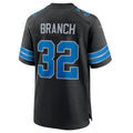 Trusc D.Lions #32 Brian Branch Black 2nd Alternate Game Jersey American Stitched Jerseys