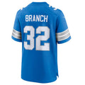 Trusc D.Lions #32 Brian Branch Blue Game Jersey American Stitched Stitched Jerseys