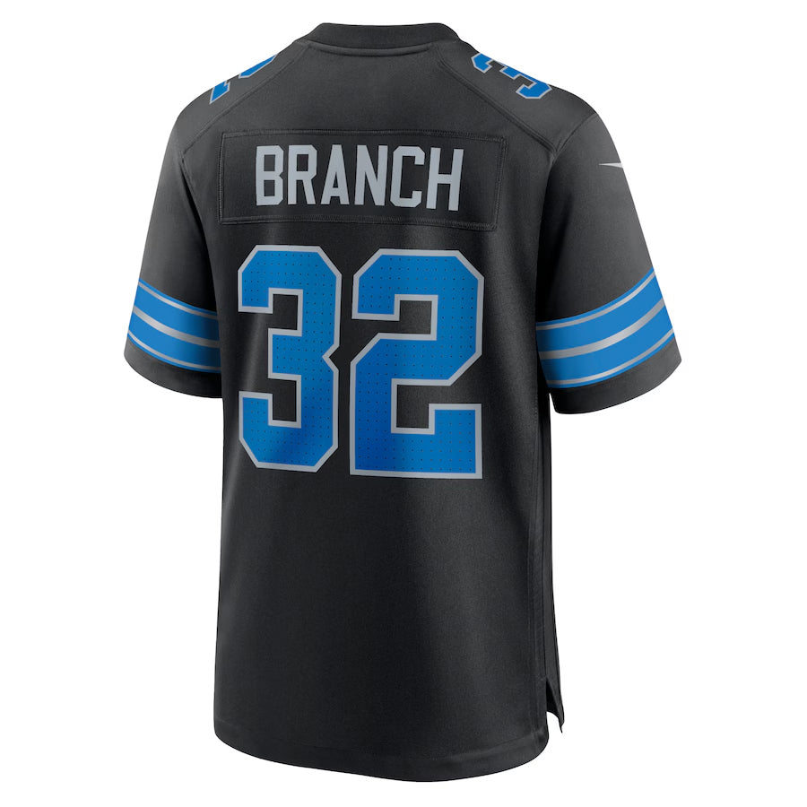 Trusc D.Lions #32 Brian Branch Player Black Home Game Stitched Jerseys